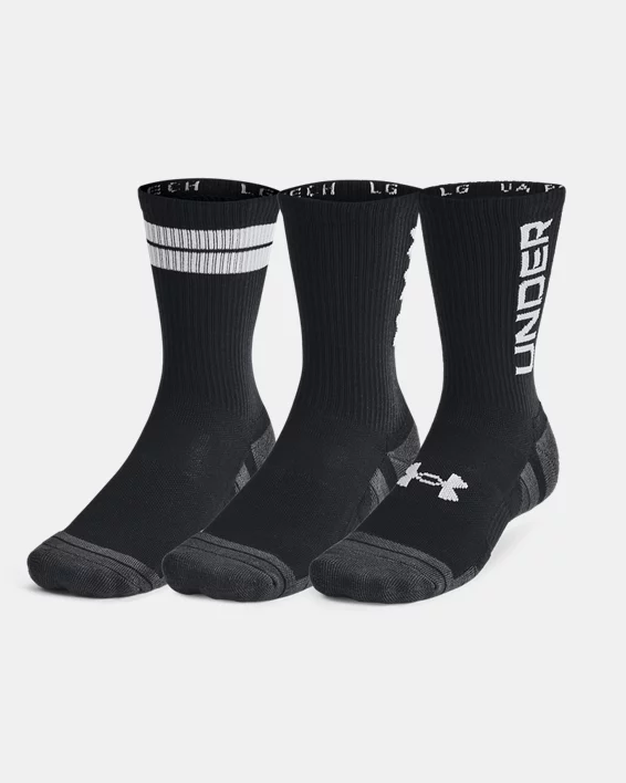 UA Performance Tech Unisex 3-Pack Crew Socks