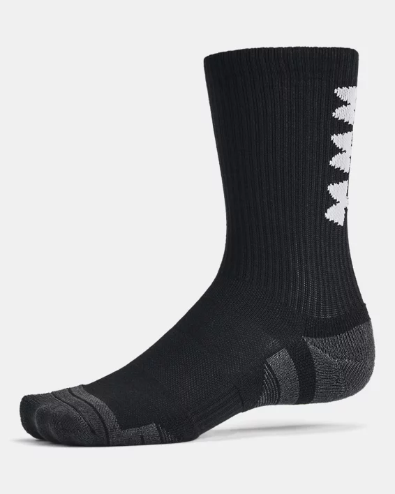 UA Performance Tech Unisex 3-Pack Crew Socks - Image 4