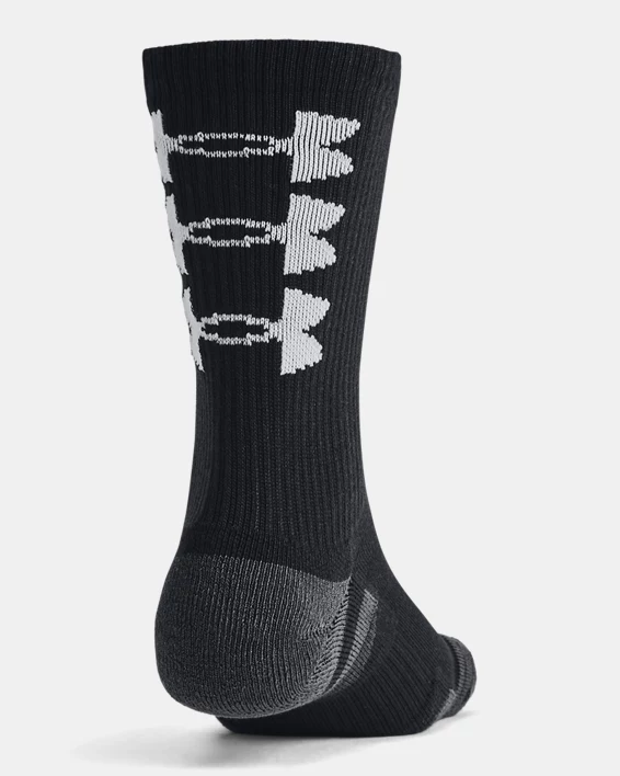 UA Performance Tech Unisex 3-Pack Crew Socks - Image 3