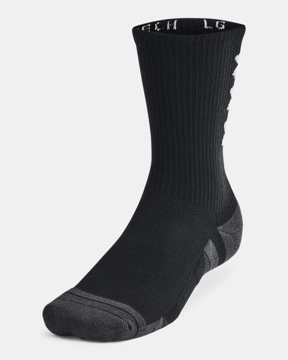 UA Performance Tech Unisex 3-Pack Crew Socks - Image 2