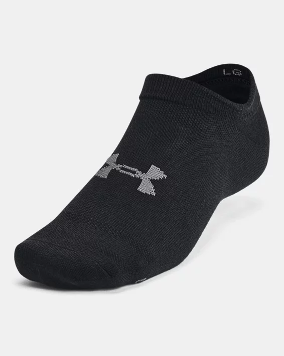 UA Essential Unisex 6-Pack No-Show Socks - Image 2