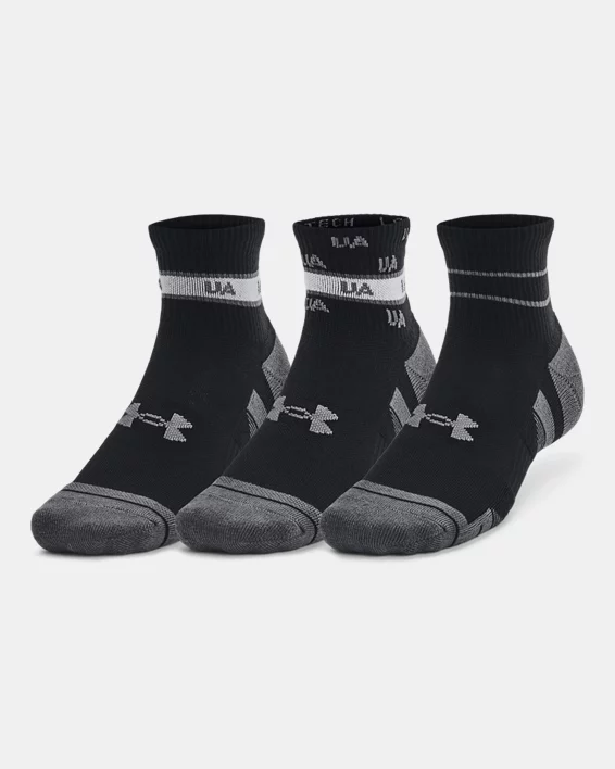 UA Performance Tech Unisex 3-Pack Quarter Socks