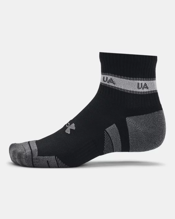 UA Performance Tech Unisex 3-Pack Quarter Socks - Image 4