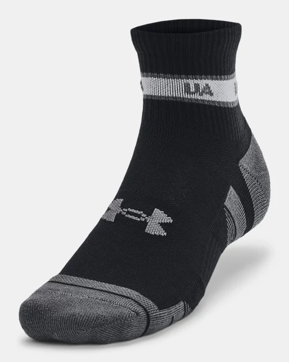 UA Performance Tech Unisex 3-Pack Quarter Socks - Image 2
