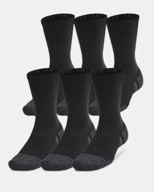 UA Performance Tech Unisex 6-Pack Crew Socks