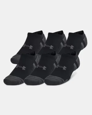 UA Performance Tech Unisex 6-Pack No Show Socks