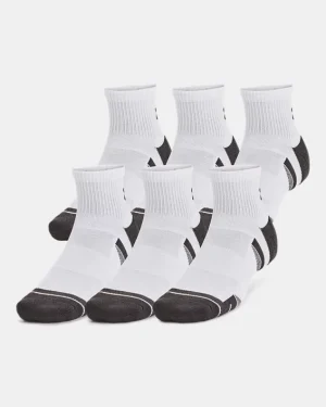 UA Performance Tech Unisex 6-Pack Quarter Socks