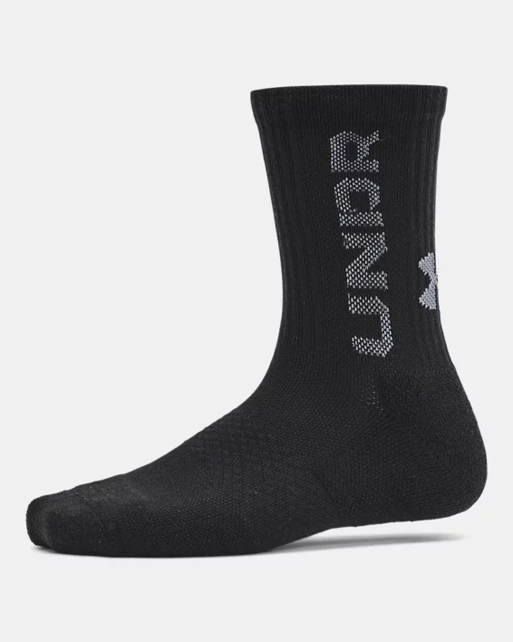 UA Zone Kids 3-Pack Mid-Crew Socks - Image 4