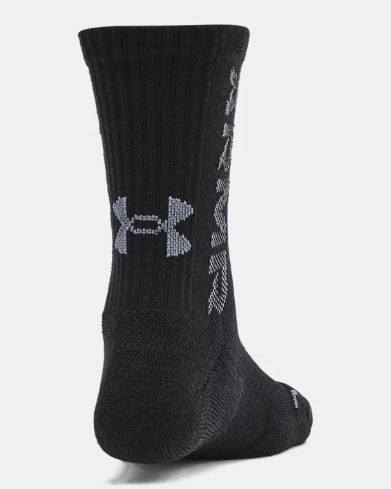 UA Zone Kids 3-Pack Mid-Crew Socks - Image 3