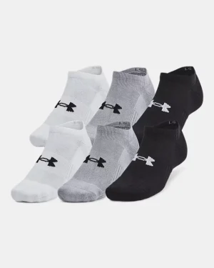 UA Training Cotton Unisex 6-Pack No Show Socks
