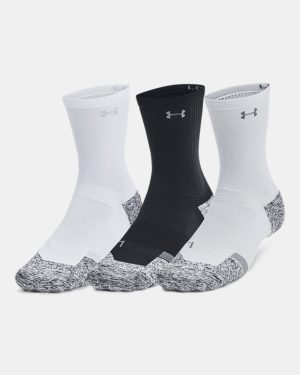 UA ArmourDry Pro Unisex 3-Pack Mid-Crew Socks