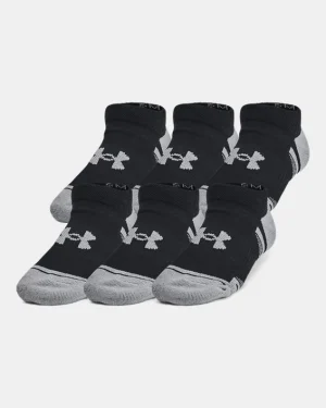 UA Performance Tech Kids 6-Pack No Show Socks