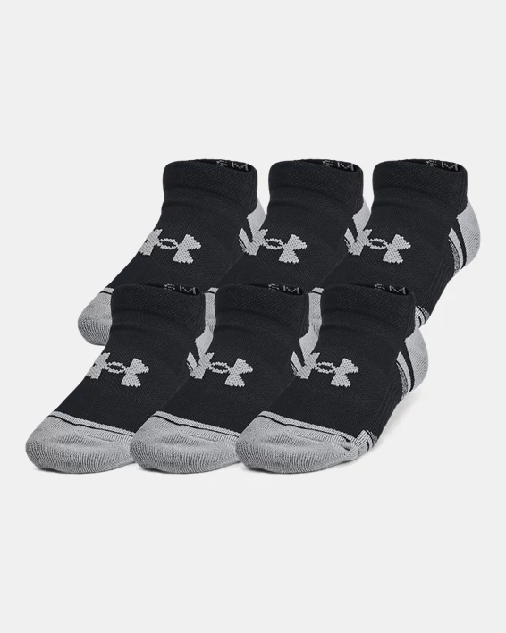 UA Performance Tech Kids 6-Pack No Show Socks