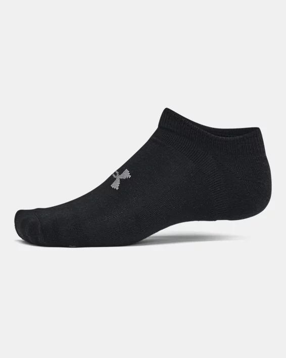 UA Essential Cushion Unisex 6-Pack No Show Socks - Image 4