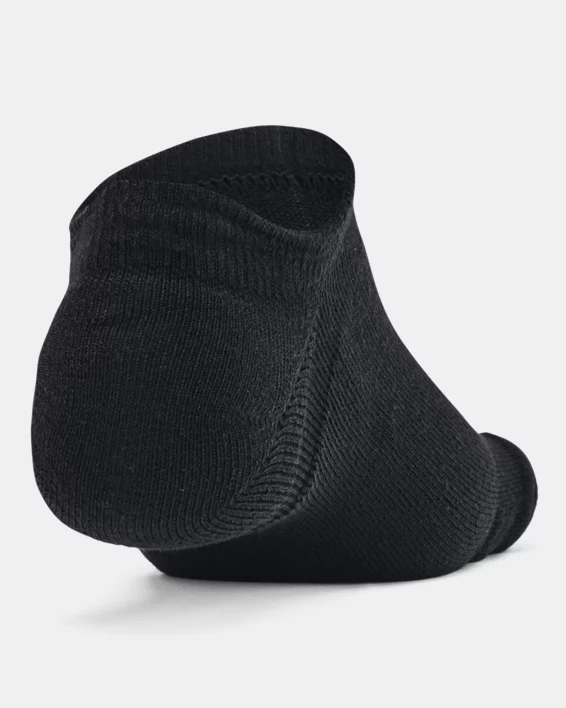 UA Essential Cushion Unisex 6-Pack No Show Socks - Image 3