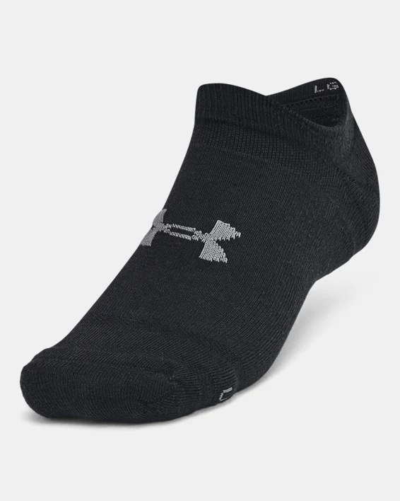 UA Essential Cushion Unisex 6-Pack No Show Socks - Image 2