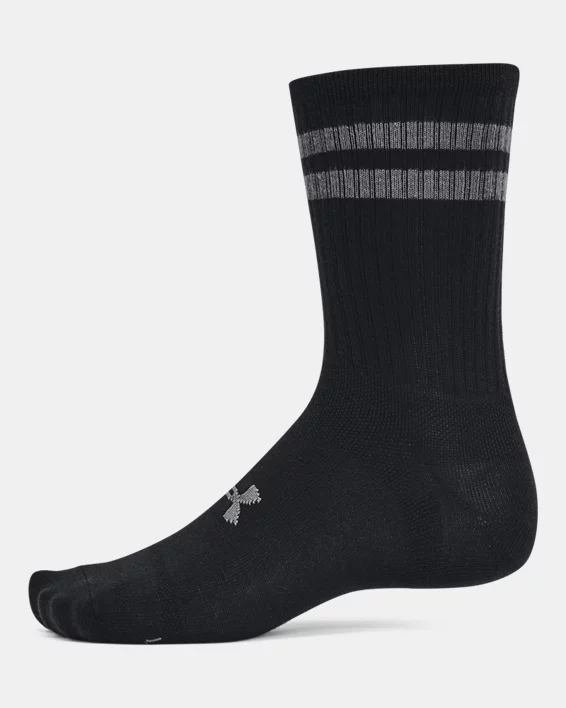 UA Essential Unisex 6-Pack Crew Socks - Image 4