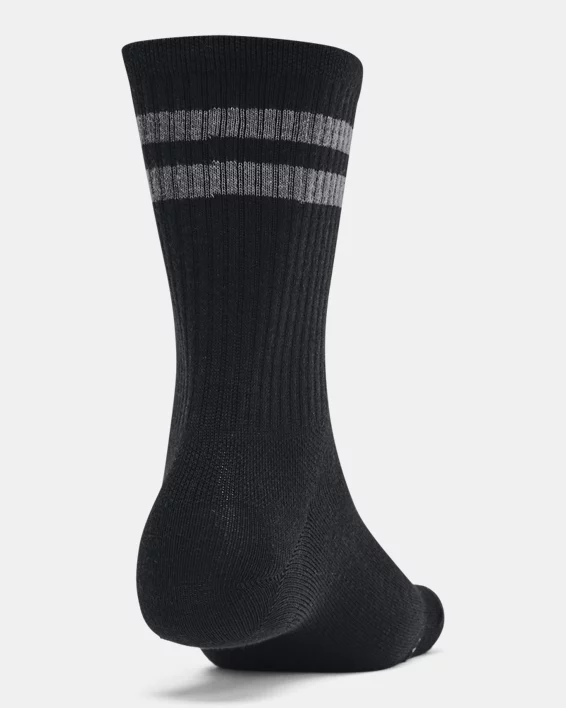 UA Essential Unisex 6-Pack Crew Socks - Image 3