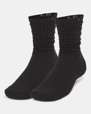UA Sportstyle Cotton Scrunch Unisex 2-Pack Crew Socks