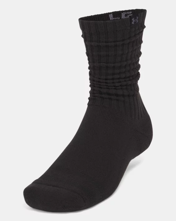 UA Sportstyle Cotton Scrunch Unisex 2-Pack Crew Socks - Image 2