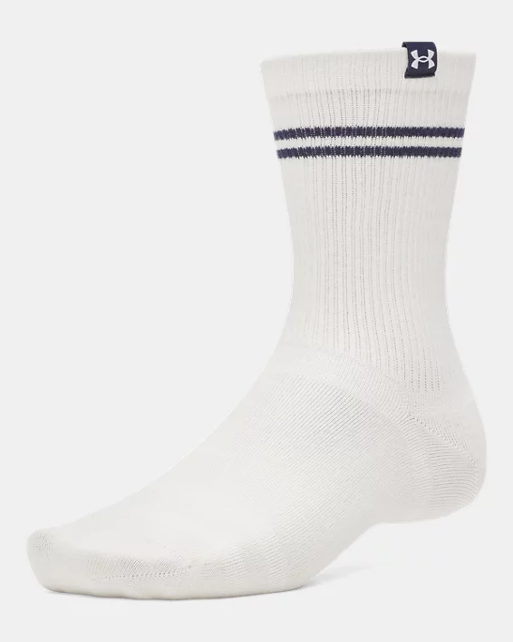 UA Sportstyle Cotton Unisex 3-Pack Crew Socks - Image 2