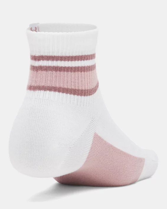 UA Sportstyle Cotton Unisex 3-Pack Quarter Socks - Image 3