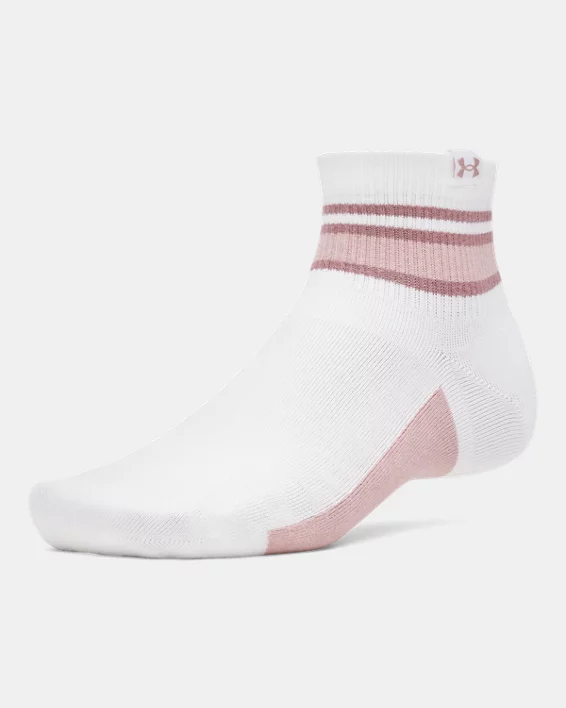 UA Sportstyle Cotton Unisex 3-Pack Quarter Socks - Image 2