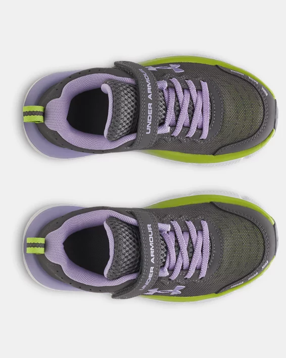 UA Assert 10 AC Girls Pre-School Running Shoes - Image 3