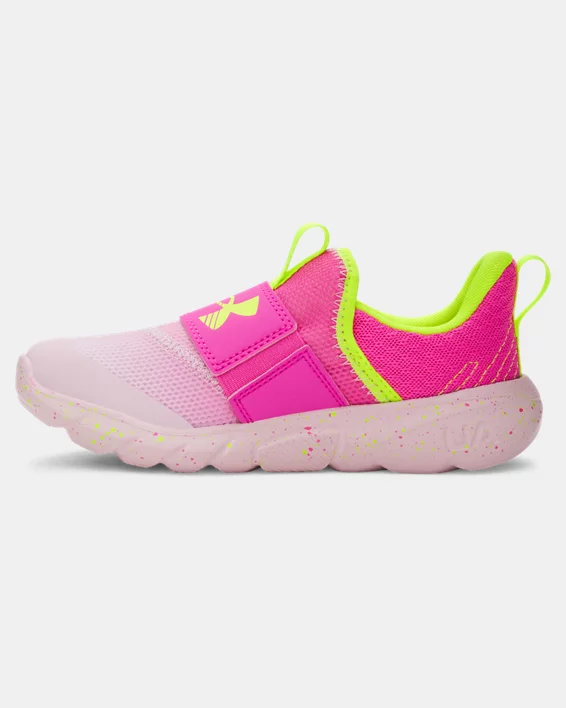UA Flash Girls Pre-School Running Shoes - Image 2