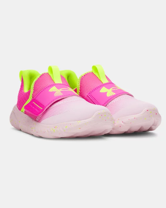 UA Flash Girls Pre-School Running Shoes - Image 4