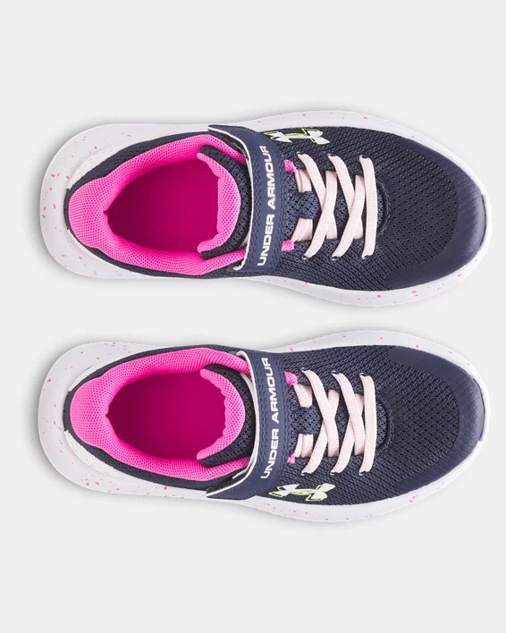 UA Surge 4 AC Running Girls Pre-School Shoes - Image 4