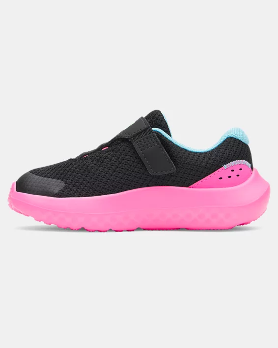 UA Surge 4 AC Girls Infant Running Shoes - Image 2