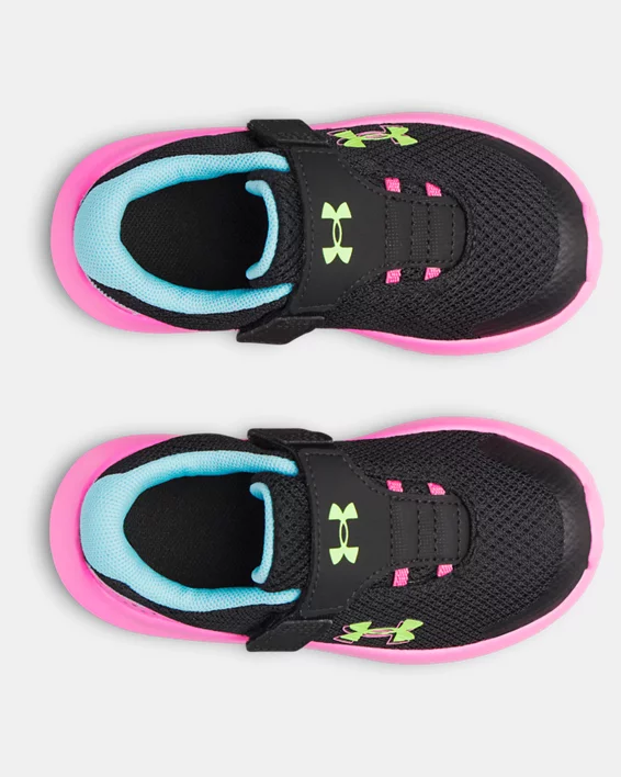 UA Surge 4 AC Girls Infant Running Shoes - Image 3