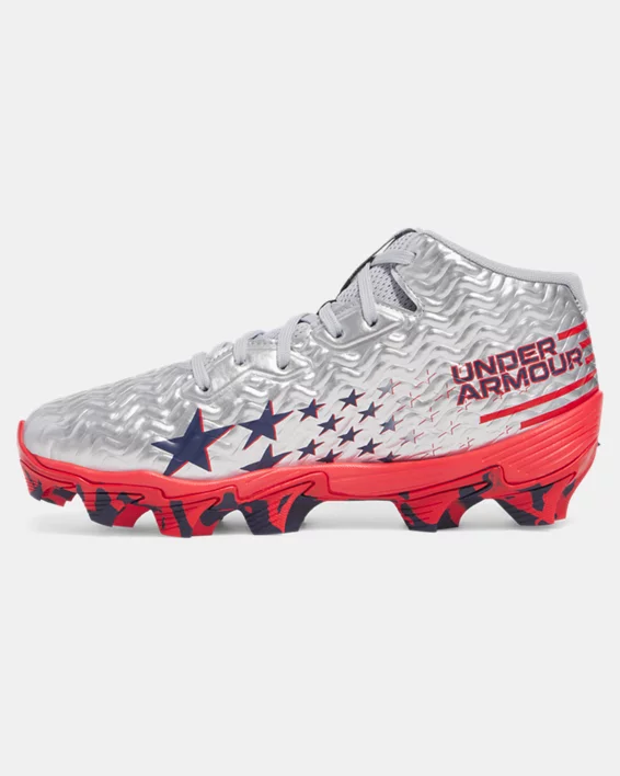 UA Spotlight Hammer Jr. Boys Football Cleats - Image 2