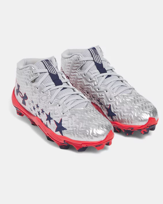 UA Spotlight Hammer Jr. Boys Football Cleats - Image 4