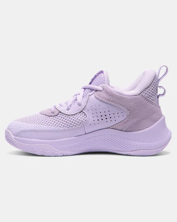 Curry 3Z 24 Suede Pre-School Basketball Shoes - Image 2