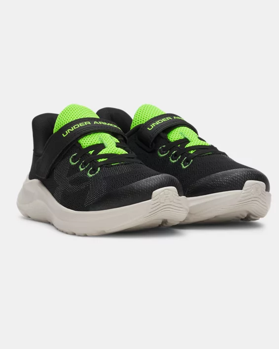 UA Pursuit 4 Big Logo AC Boys Pre-School Running Shoes - Image 4