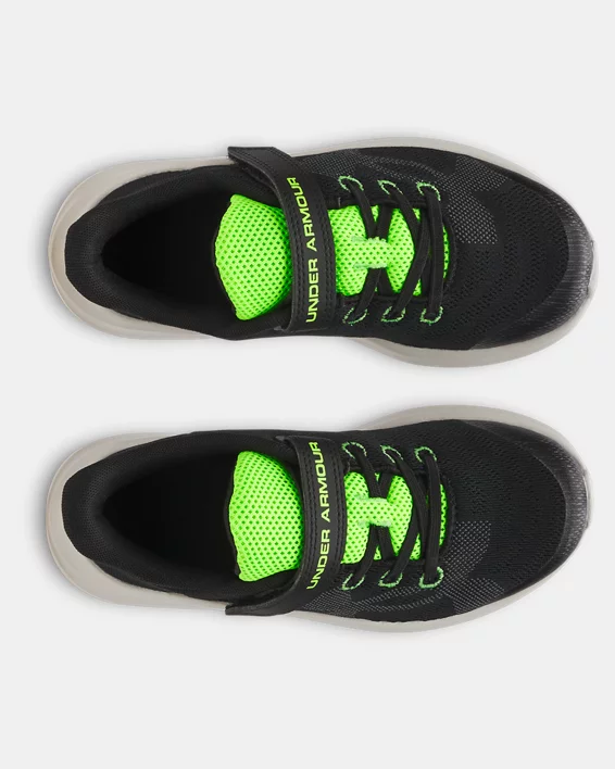 UA Pursuit 4 Big Logo AC Boys Pre-School Running Shoes - Image 3