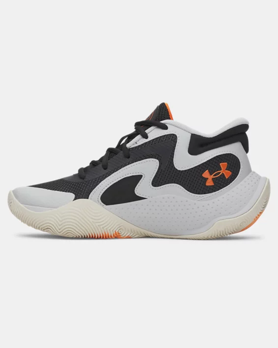 UA Jet 25 Grade School Basketball Shoes - Image 2