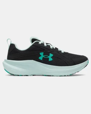 UA Assert 11 Wide Girls Grade School Running Shoes