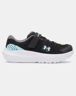 UA Surge 4 AC Patches Boys Pre-School Running Shoes