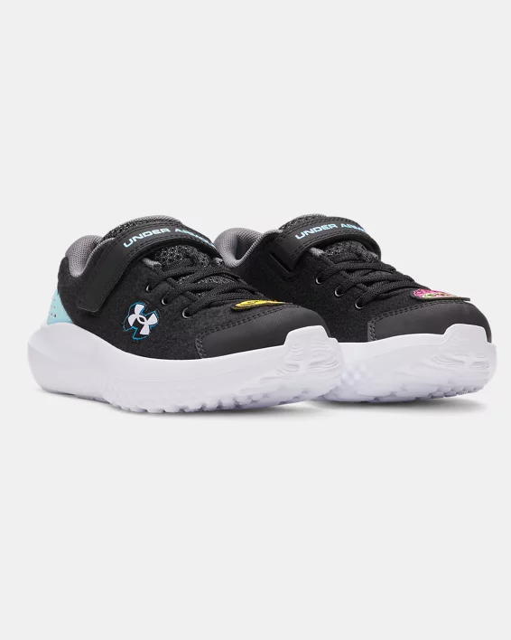 UA Surge 4 AC Patches Boys Pre-School Running Shoes - Image 5