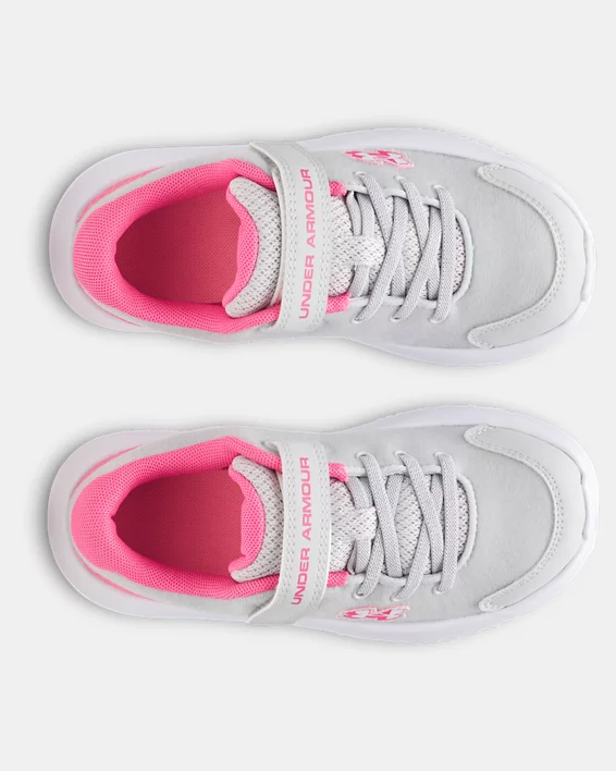 UA Surge 4 AC Patches Girls Pre-School Running Shoes - Image 4