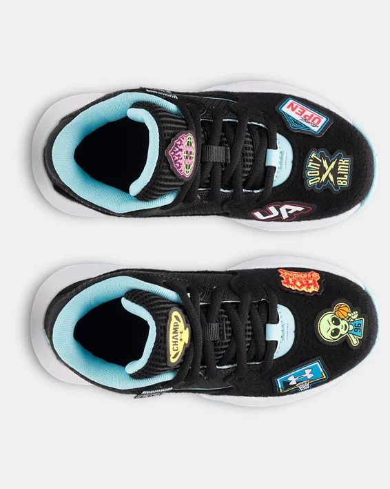 UA Lockdown 7 VC Pre-School Basketball Shoes - Image 3