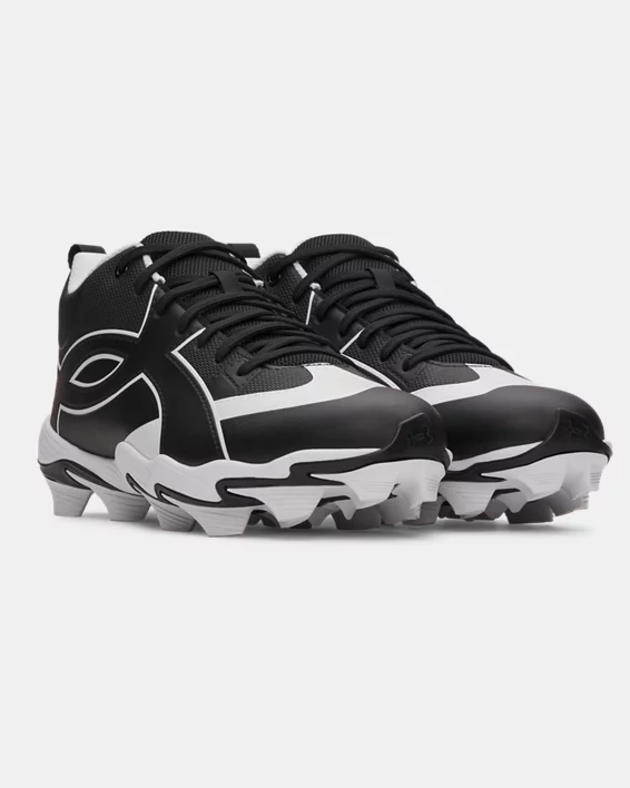 UA Leadoff Icon Mid Mens Baseball Cleats - Image 4