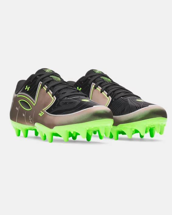 UA Blur Select Jr. Justin Jefferson Going Dark Boys Football Cleats - Image 4