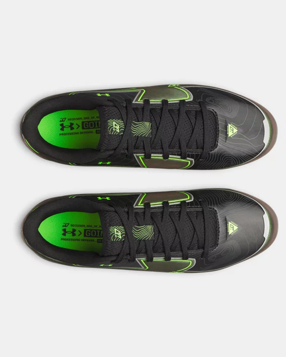 UA Blur Select Jr. Justin Jefferson Going Dark Boys Football Cleats - Image 3