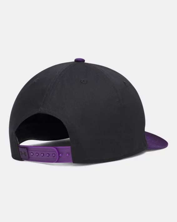 UA Washed Cotton Low Collegiate Unisex Flat Brim Hat - Image 2