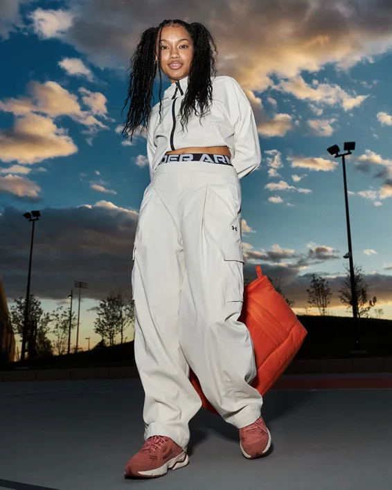 UA Unstoppable Woven Ripstop Womens Cargo Pants - Image 2