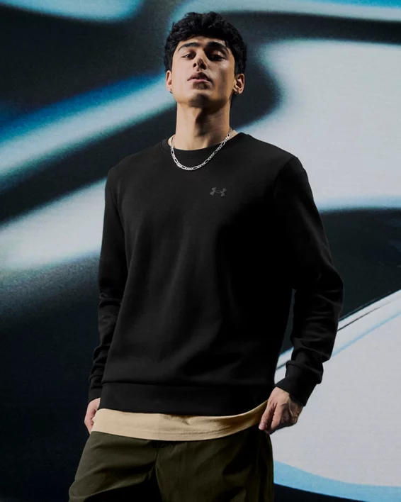 UA Unstoppable Fleece Mens Crew - Image 2